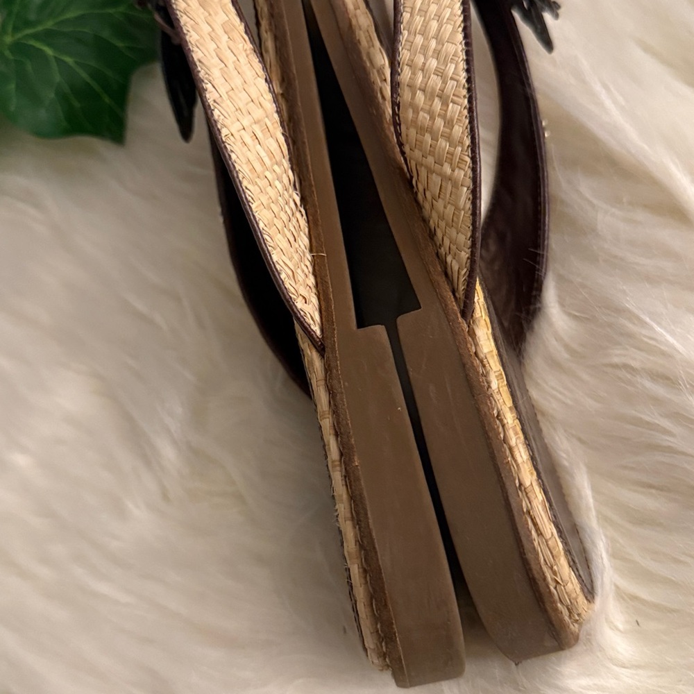 Brighton Brown Butterfly Embellished Women's Sandals🔥 - Picture 5 of 10